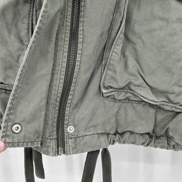 American Eagle Women's Army Green Military Style Cotton Jacket Size Small. - Picture 13 of 14